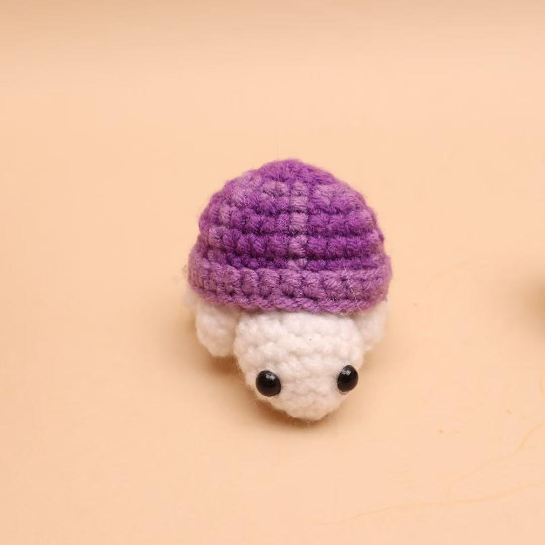 Cute Knitted Turtle Doll Desktop Ornament, Creative Mini Cartoon Turtle Figurine, Adorable Hanging Decoration, Desk Decor