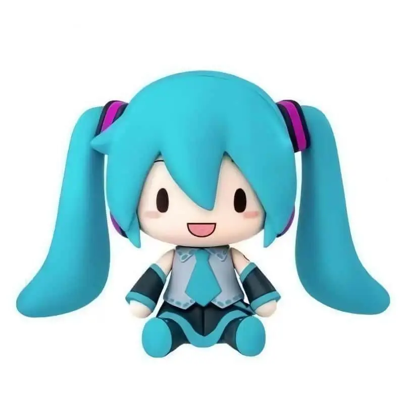 Hatsune Miku Q-version cartoon figurine, Japanese-style silicone cartoon high-quality small figurine for tabletop display 2026