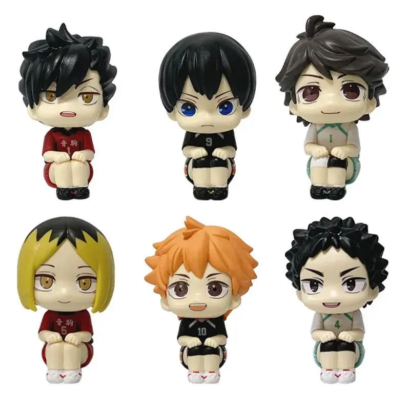 2026 New hot item 9-10cm Haikyuu!! Anime Figure Bokuto Koutarou Oikawa Tooru Hinata Shoyo Q Version PVC Figurine Collection Model Doll Toys Gifts