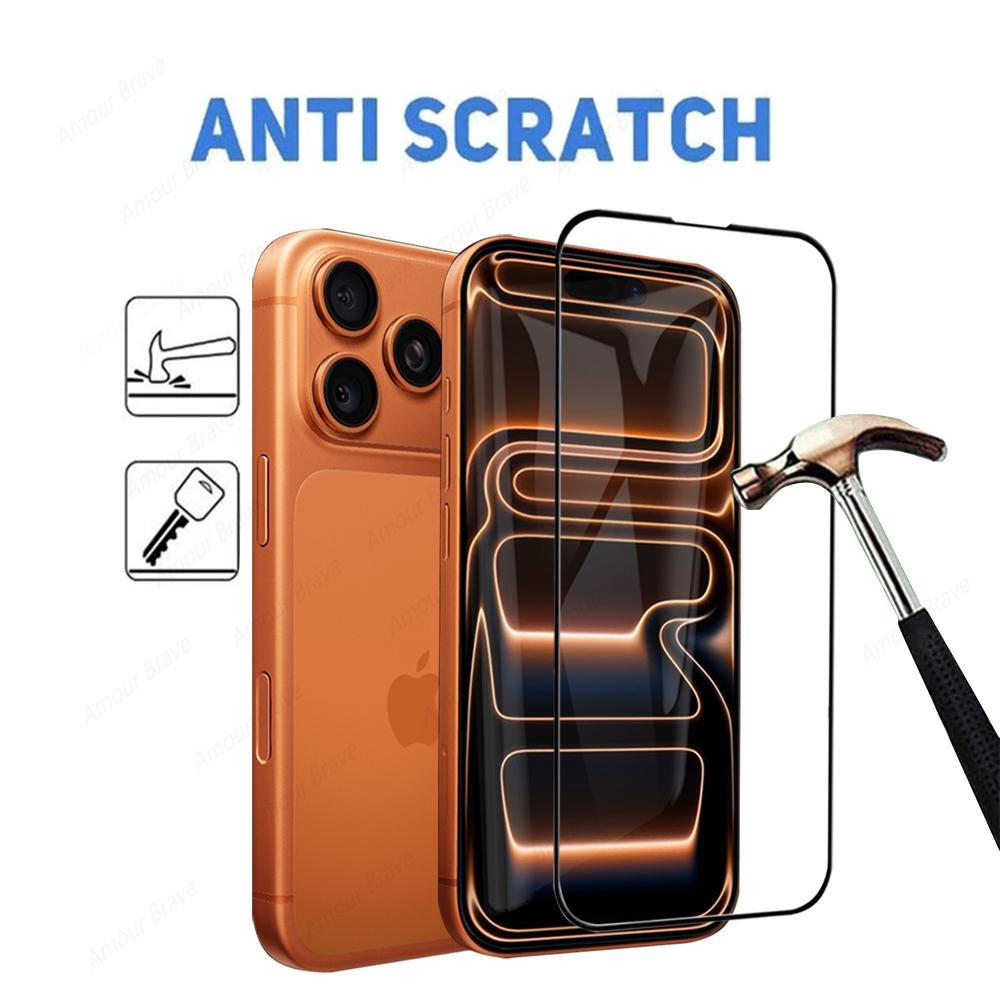 4 Pack Ultra HD 9h Hardness Tempered Glass Screen Protector for iPhone 17 Pro, 17 Pro Max, 17, Air, Anti-Fall Shockproof Scratch Resistant Film Accessories