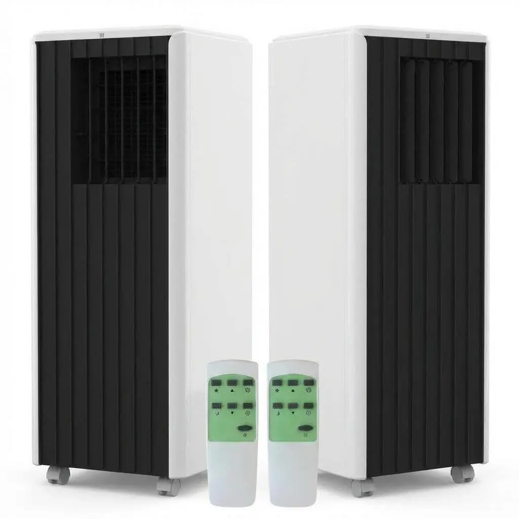 8000 BTU Portable Air Conditioner, 3-in-1 AC Unit with Cooling, Dehumidifier & Fan, Quiet Air Conditioner for Rooms Up to 350 Sq. Ft., 24H Timer, Remote Control, Window Kit Included, Grey