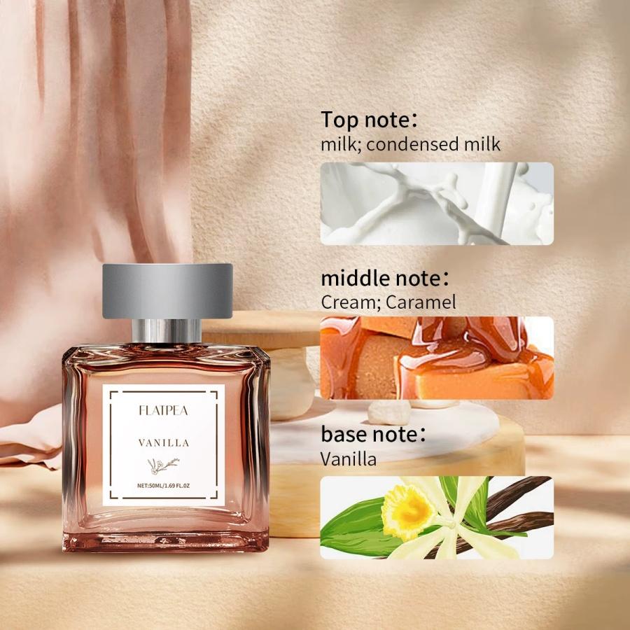 50ml Vanilla Cream Scented Aromatherapy Spray, 1 Count Long Lasting Air Freshener, Deodorant Spray, Calming Home Fragrance for Bedroom, Clothes, Party