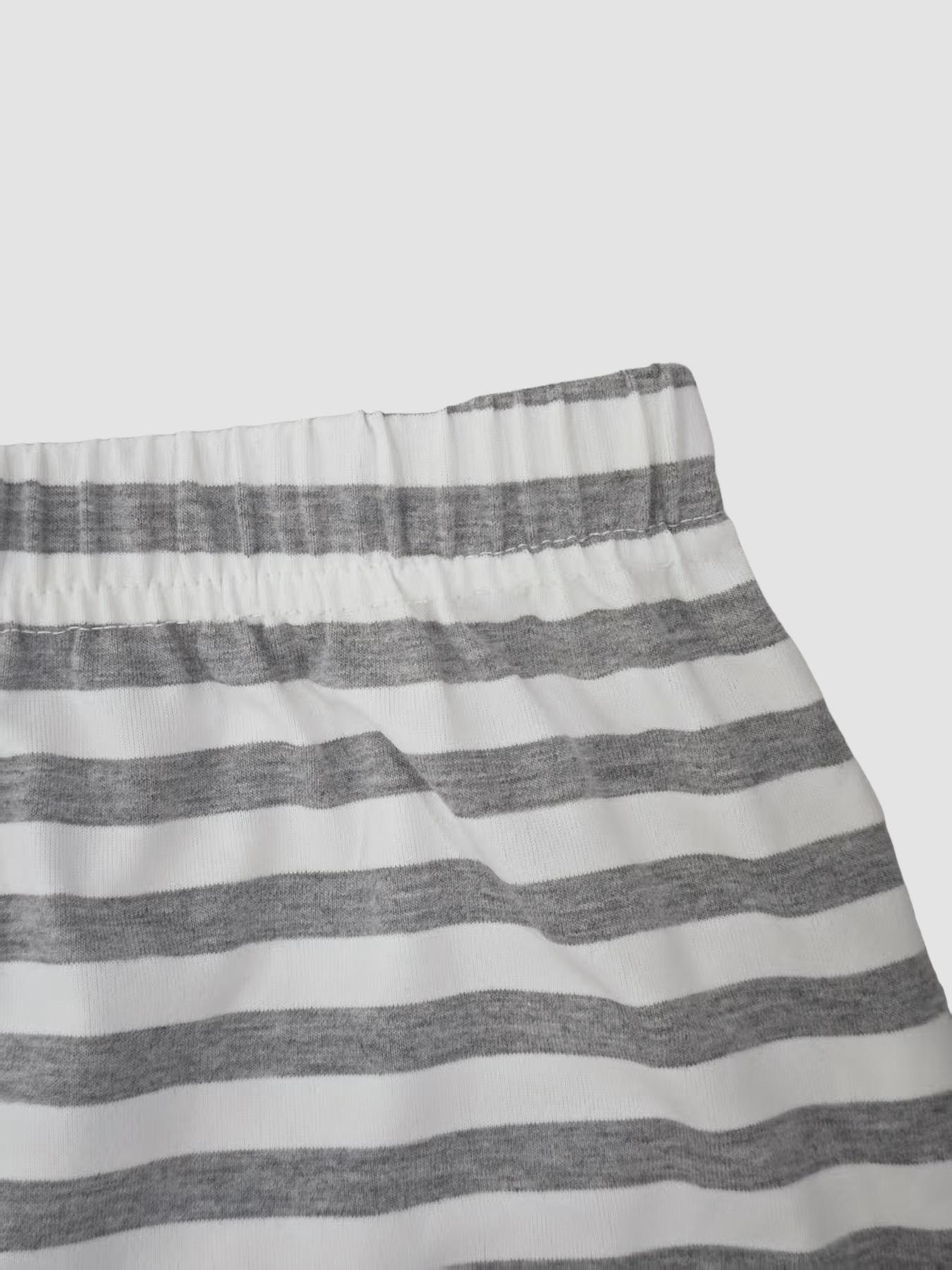 Women's Casual Striped Shorts Set, 2 Piece, Comfortable and Stylish, Perfect for Daily Wear, Ladies Fashion Clothing