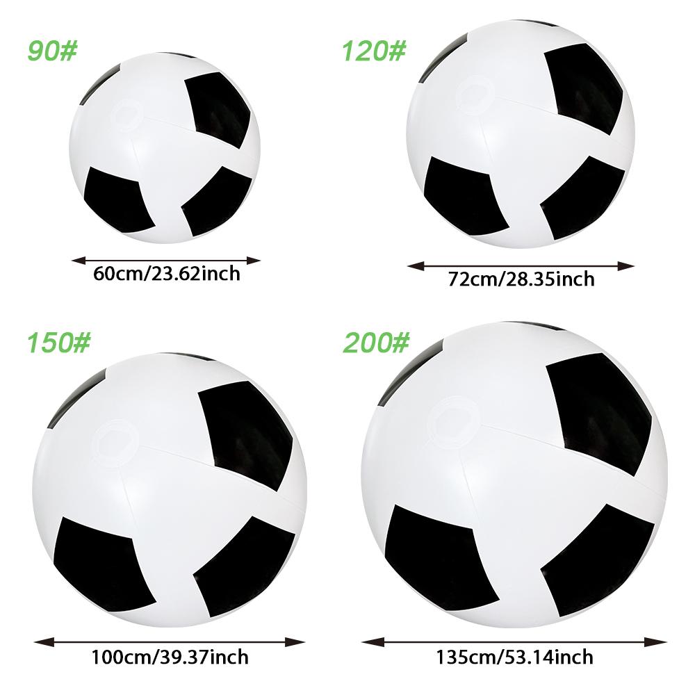 Outdoor Thickened Inflatable Giant Soccer Ball, Large Beach Sports Ball, Pool Party Decor Toy, Kids Playground Game, Water Sport Fun