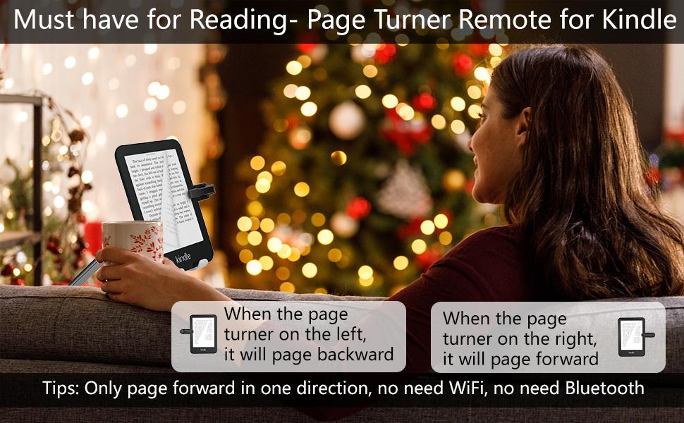 Wireless Page Turner For Kindle,Scroll wheel to turn pages,Remote Control Page Turner for Kindle Paperwhite Oasis Kobo Device E-Book eReaders IPad