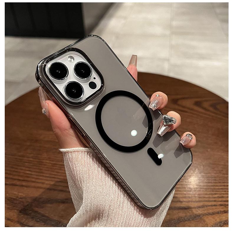 Ultra-thin Transparent Magnetic Case for iPhone 17/16/15/14/13/12 Pro Max New 17 Pro Minimalist Design Luxury Protective Shockproof Cover