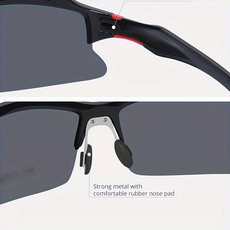 Windproof and anti-fog sports fashion glasses, non-prescription protective eyewear, anti-slip design, suitable for outdoor cycling and running