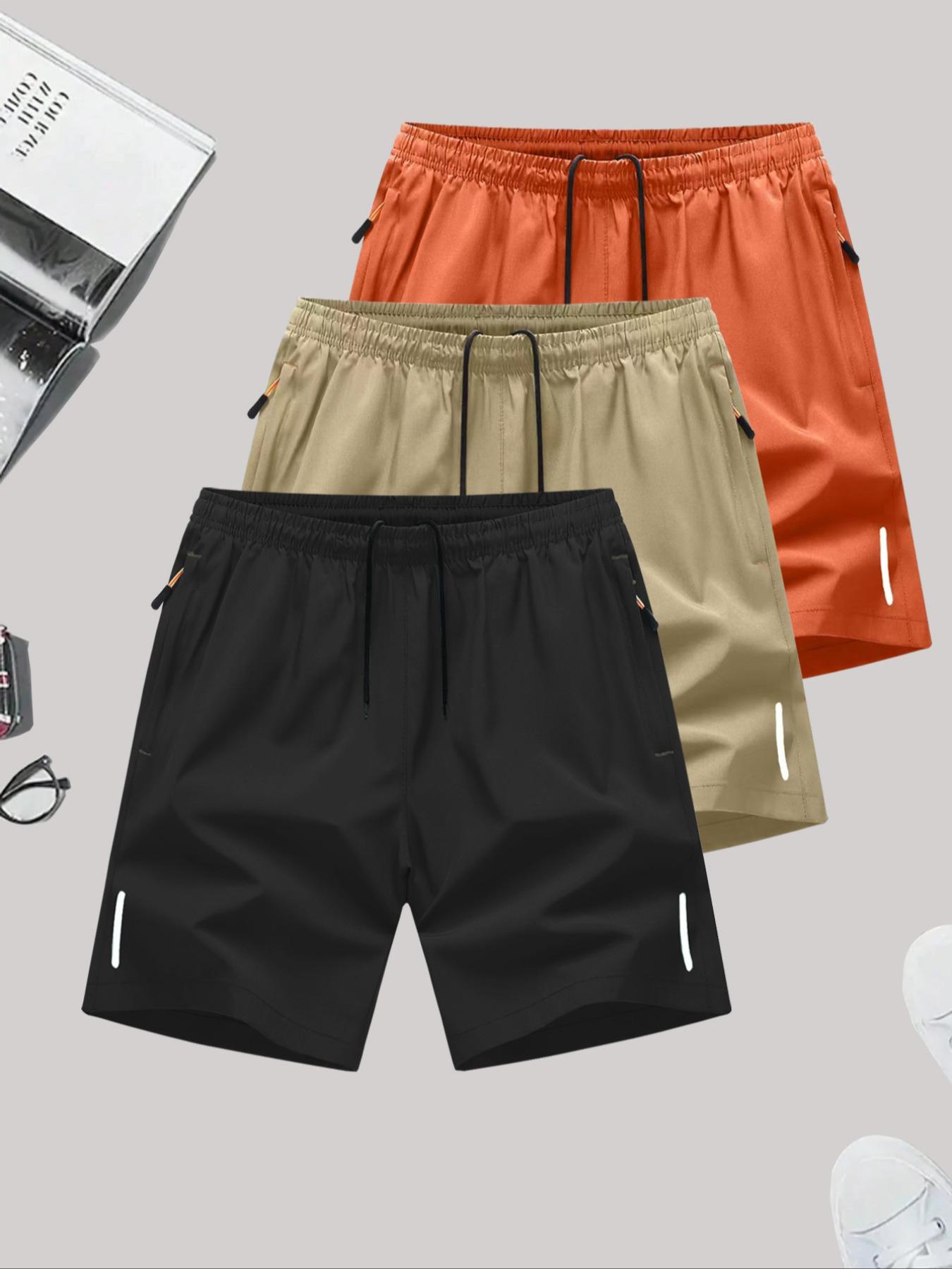 Men's Casual Sports Shorts, Quick-Drying Running Fitness Training Breathable Fashion Printed Knee Length Pants