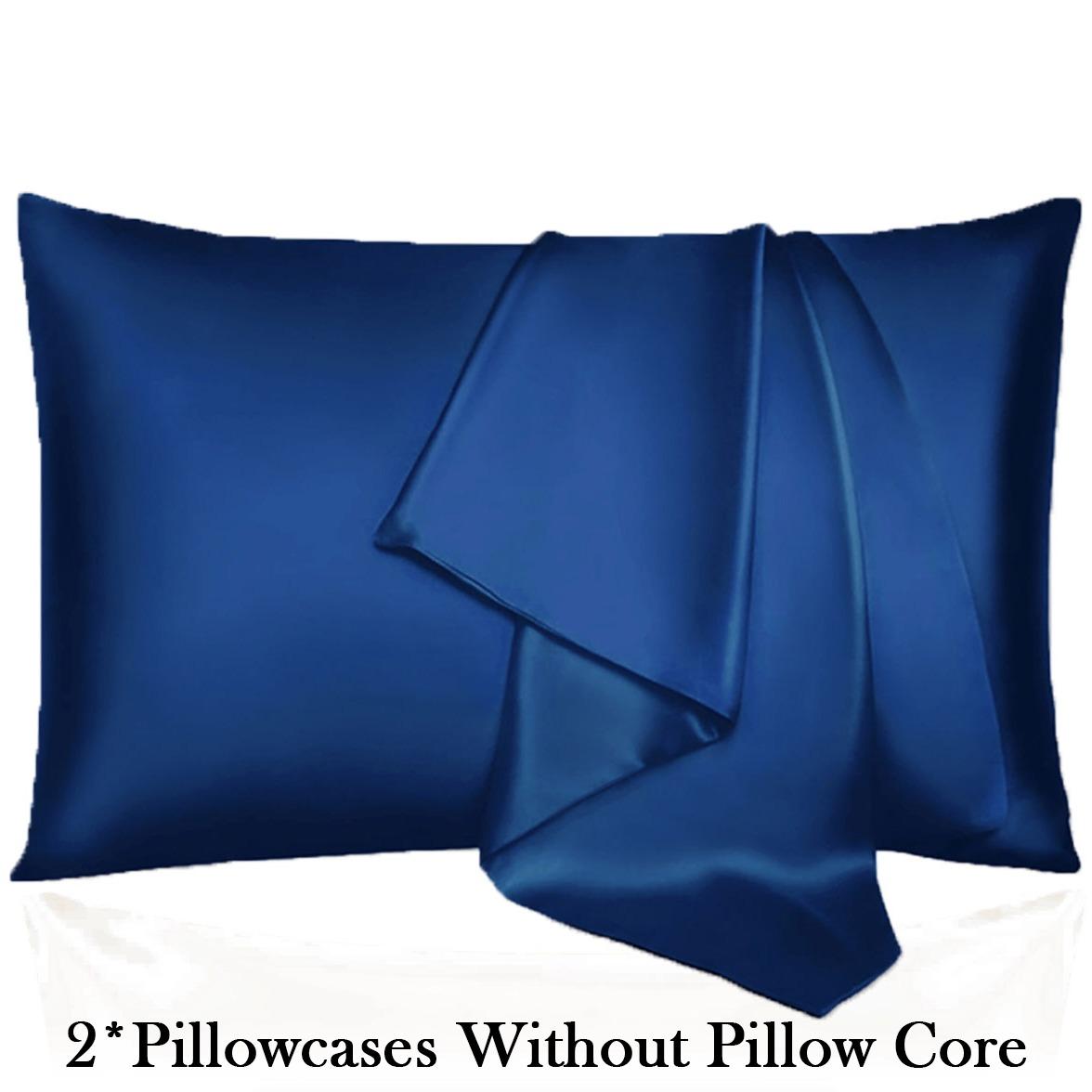 2-Pack Satin Pillowcases.Gentle on skin and hair, breathable, smooth and cool.Ideal for a comfortable night's sleep