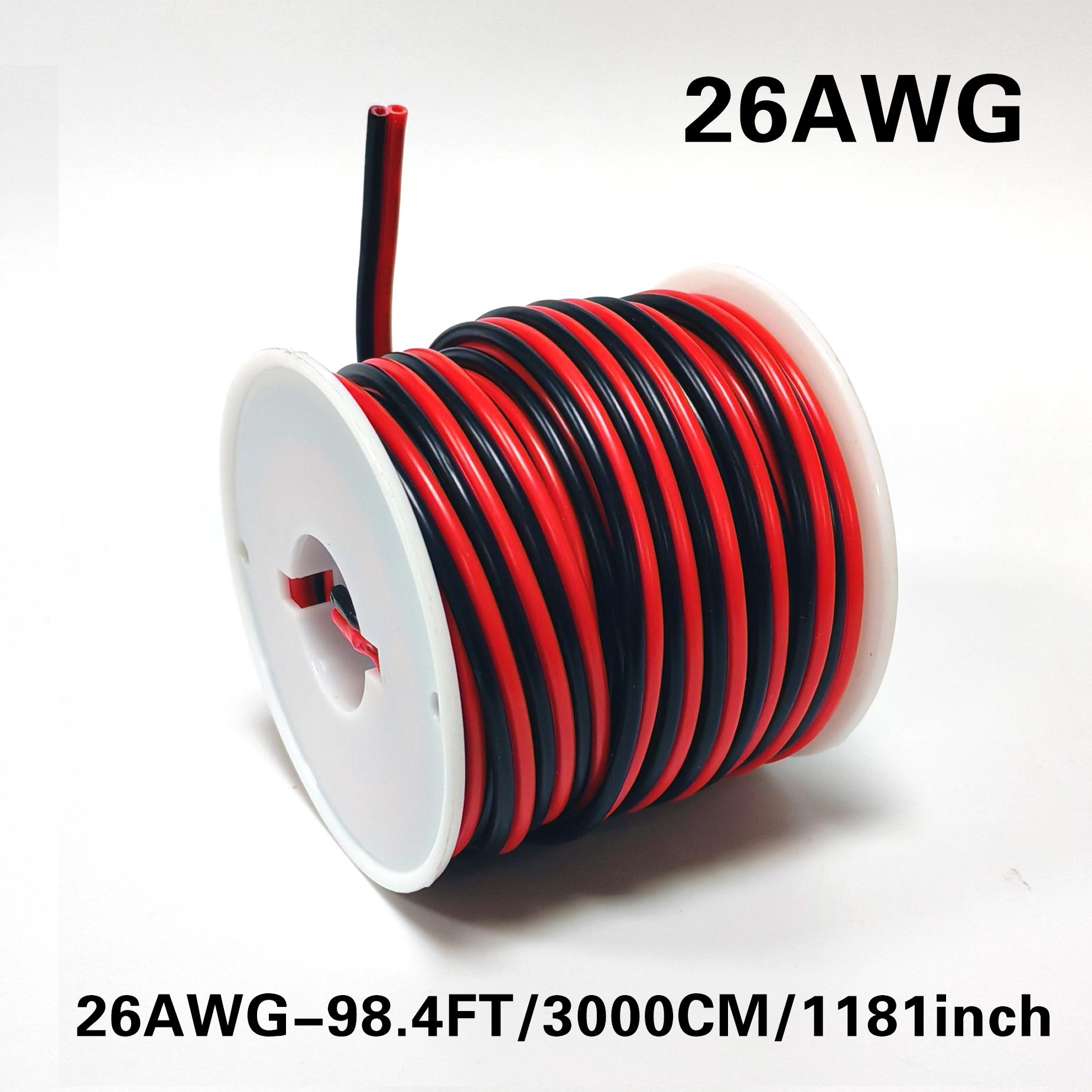 16-26 Awg PVC Wire Tinned Copper, Durable & Flexible, /, High Temp, 36v Low-Voltage, for LED, Home Theater, Automotive, Marine, RV, DIY