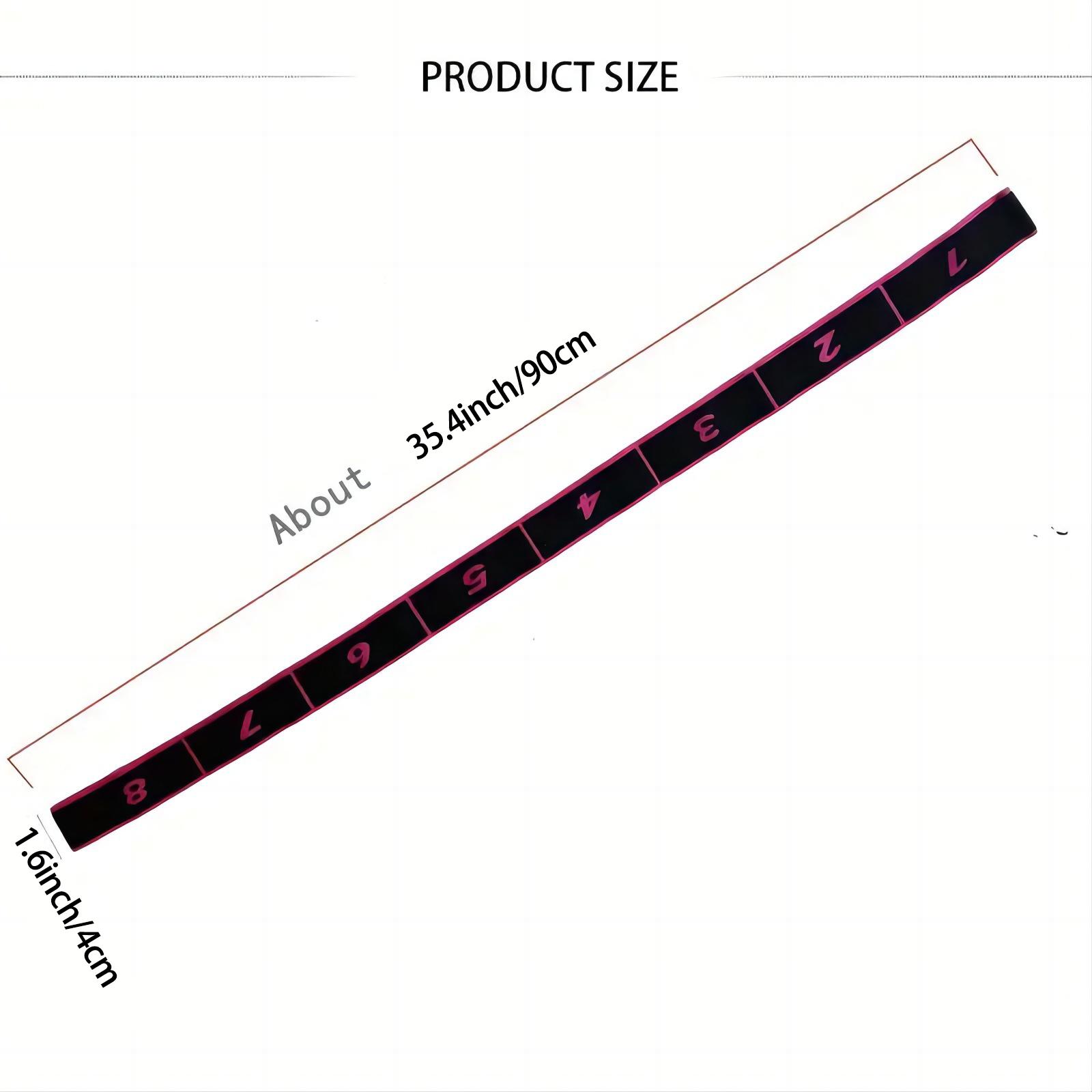 A multi-band yoga stretch band, 8-band elastic band, digital band, Latin dance elastic band, stretching yoga training for shaping and correcting postures, men's and women's home fitness exercise dance band, elastic stretch band, Elastic Sport Band