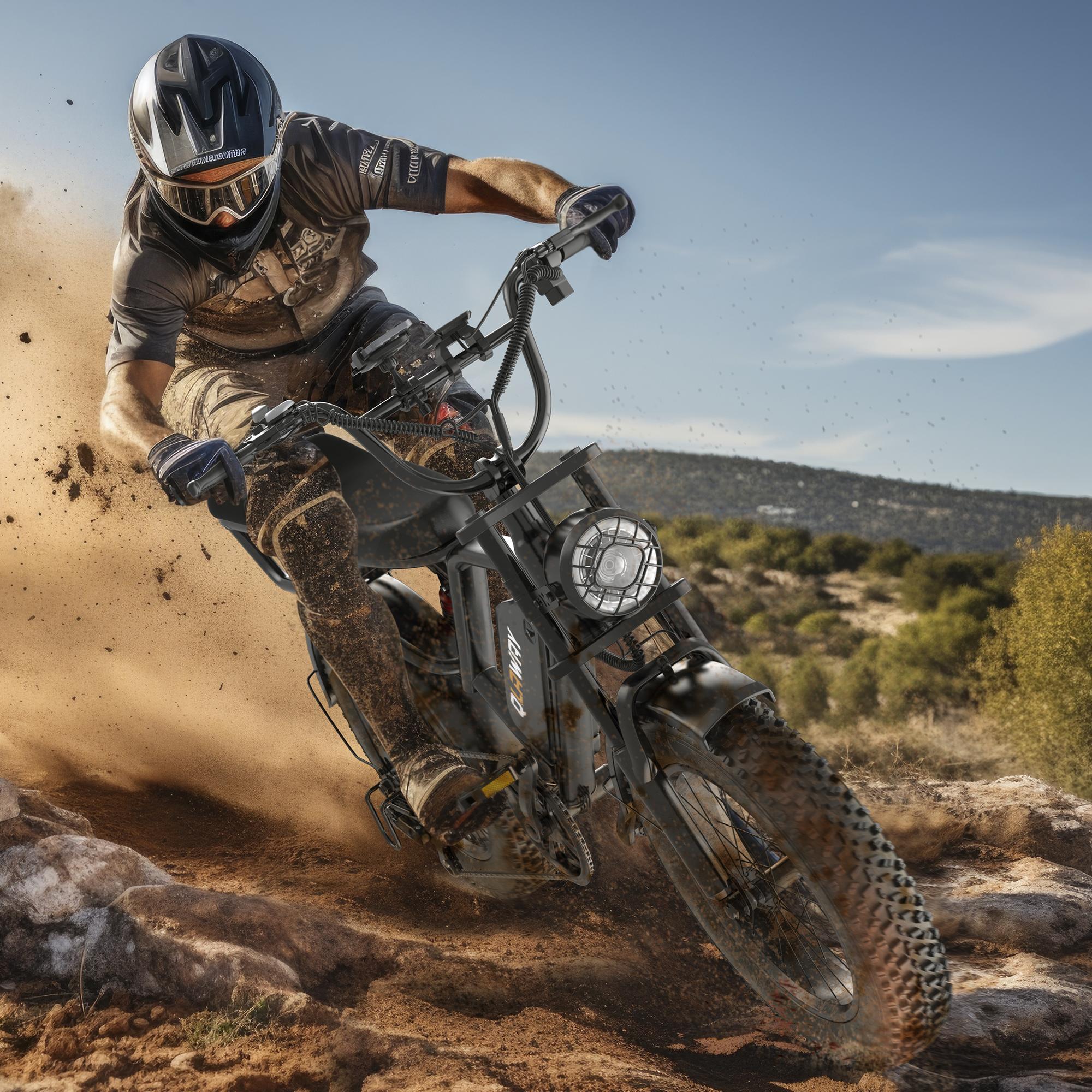 【live】VOLTVOGUE 1500W Electric Off-Road Bike: 20-Inch Full-Suspension E-Motorcycle with 48V 15.6 Mile RangeAh Removable Battery, 31MPH Top Speed, 40-70, 2-Seater, LED Headlights & 20" All Terrain Fat Tire UL 2849 【live】VOLTVOGUE 1500W Electric Off-Road Bike: 20-Inch Full-Suspension E-Motorcycle with 48V 15.6 Mile RangeAh Removable Battery, 31MPH Top Speed, 40-70, 2-Seater, LED Headlights & 20" All Terrain Fat Tire UL 2849