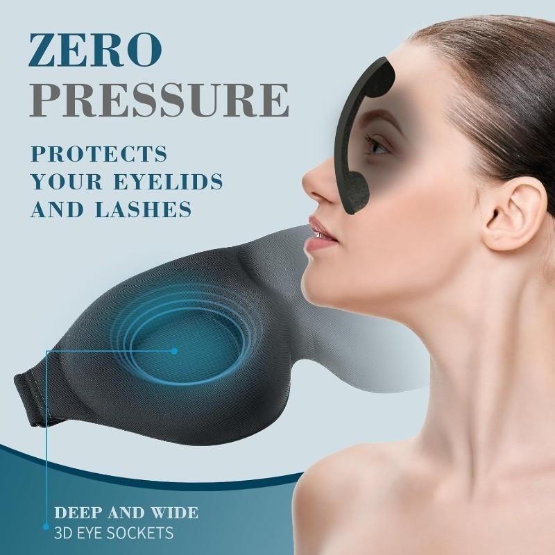 3D three-dimensional sleep blindfold, sleep magic memory sponge black shadow breathable eye protection travel essentials