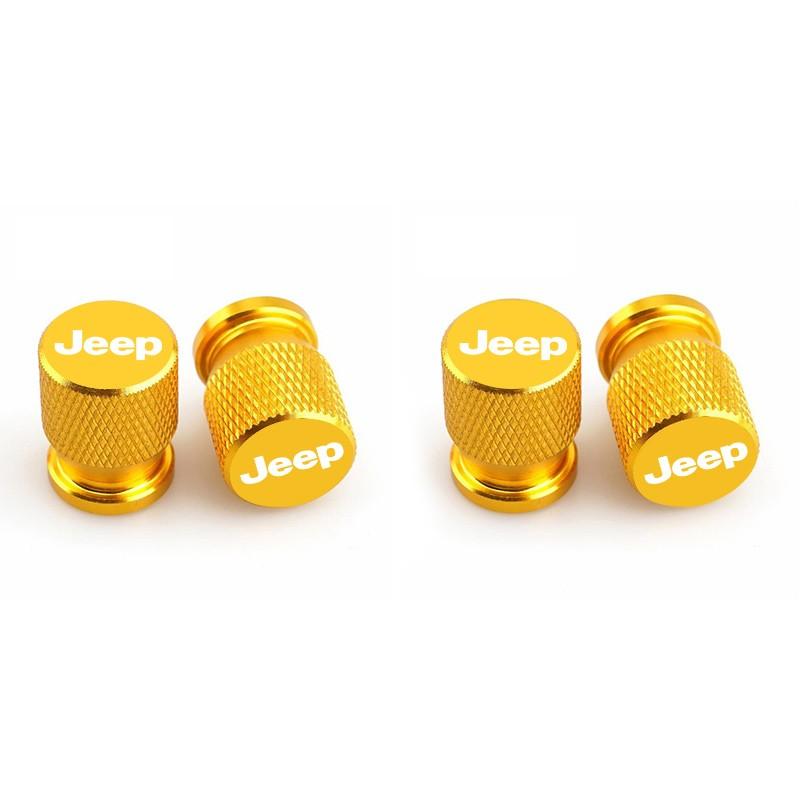 Waterproof Car Wheel Tire Valve Caps, Durable Tyre Stem Covers for Jeep Grand Cherokee & More Models, Essential Auto Accessories