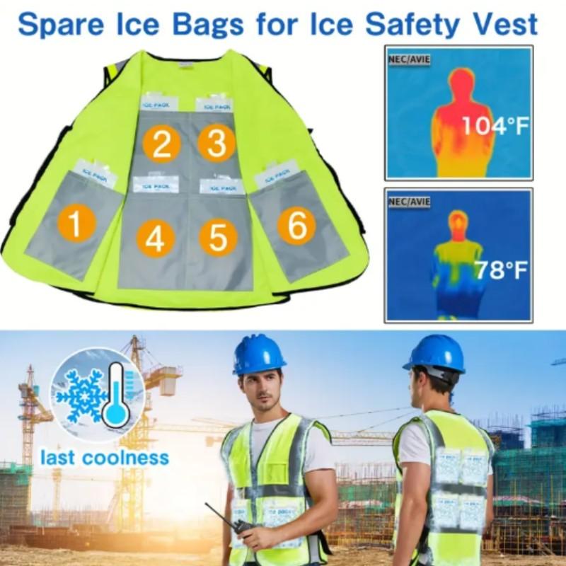 Reusable Ice Bags Set of 100, Leakproof Water Gel Packets, Keep Food Fresh Outdoor, Cooling Drinks, Pe Material