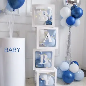 Festival Party Surprise Box, Transparent Balloon Paper Box, Birthday Decoration, Party Supplies, Atmosphere Maker, Carnival Decorations