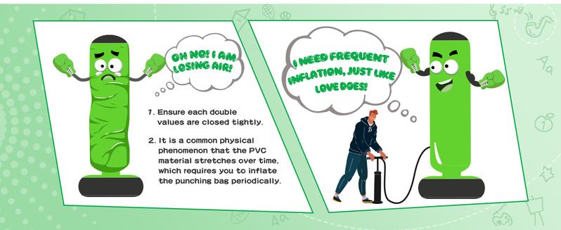 QPAU Kids Boxing Bag with Gloves 66-Inch Stabilized Inflatable Boxing Set for Boys Girls Ages 5-12 Karate Kickboxing MMA Sports Equipment Gift Training Durability Rebound