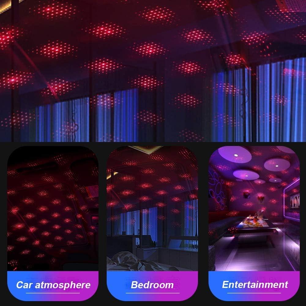 Car USB Star Night Lights Interior Ceiling Lights Atmosphere Light USB Interior Laser Light Car Atmosphere Decorative Lights