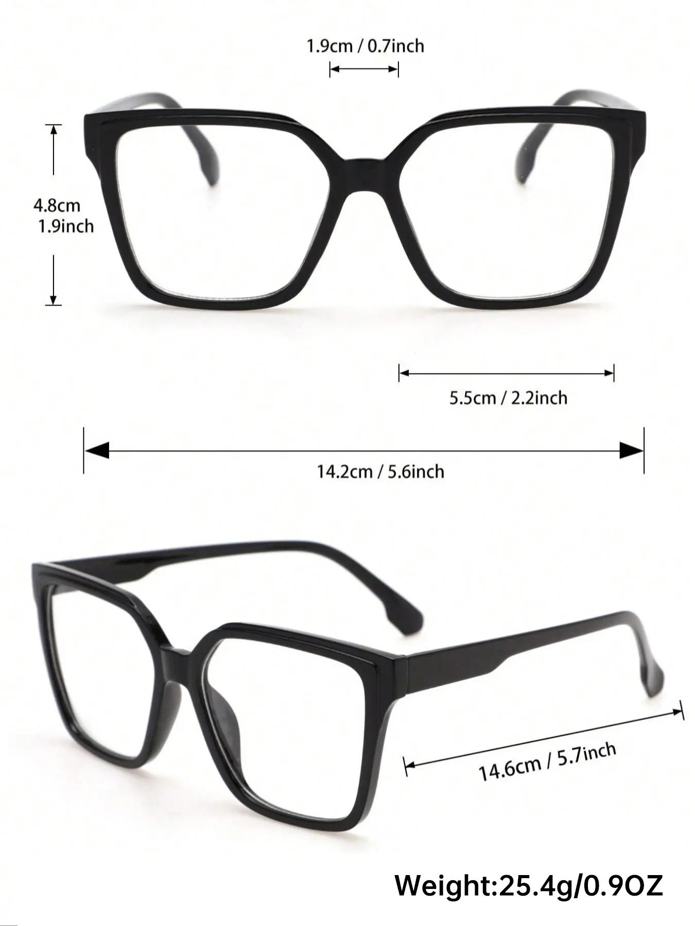 Unisex Fashionable Plain Color & Leopard Pattern Eyeglasses, Trendy Casual Eyeglasses for Everyday Use, Fashion Accessories for Outdoor Activities, Fashionable Frames Glasses