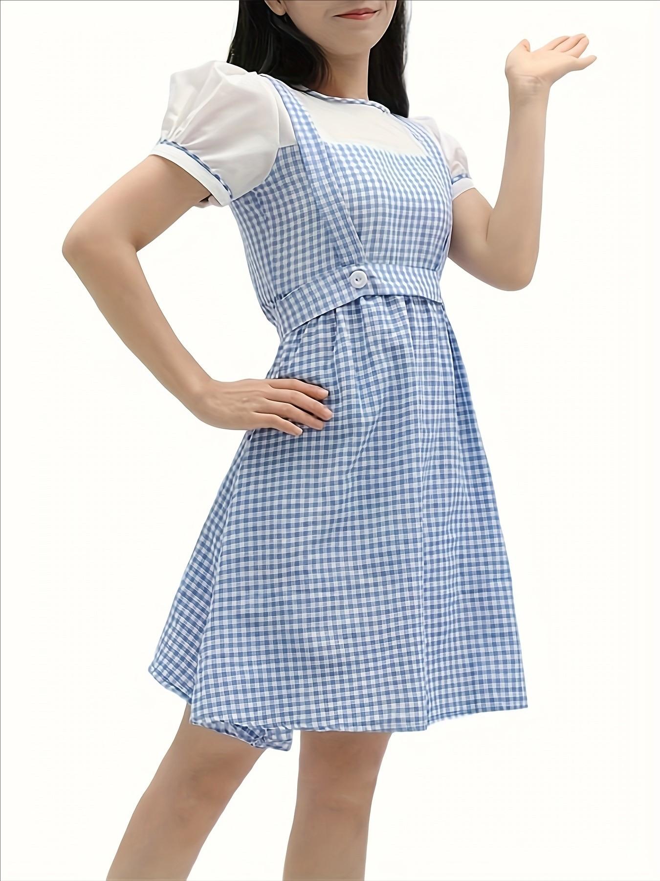 The Medieval Dorothy From The Wizard of Oz Costume Maid Girls Day Pastoral Character Shooting Costume
