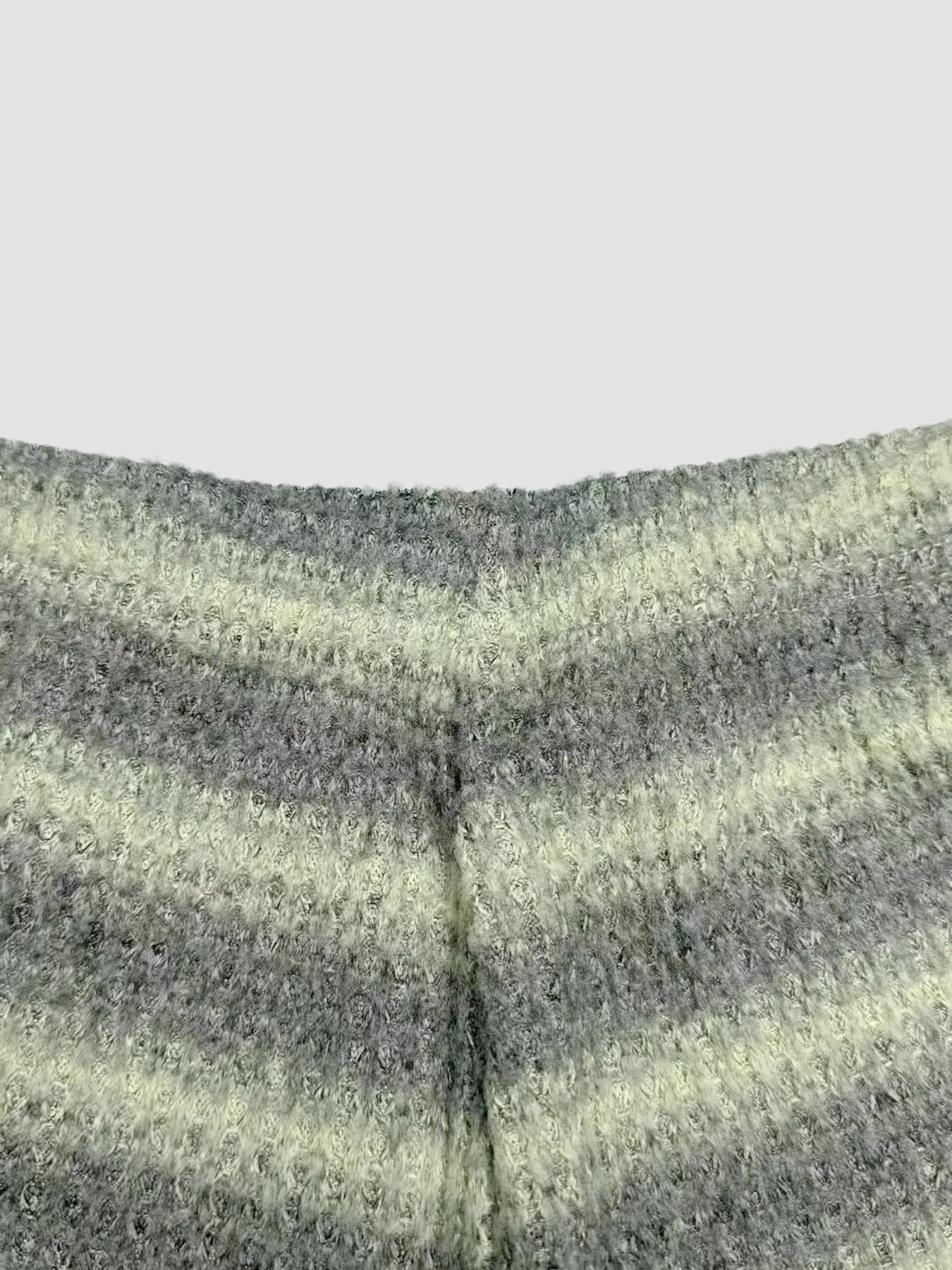 Women's Casual Striped Asymmetrical Neck Long Sleeve T-Shirt & Shorts Set, Cropped Top, Comfortable Daily Wear, Simple Style