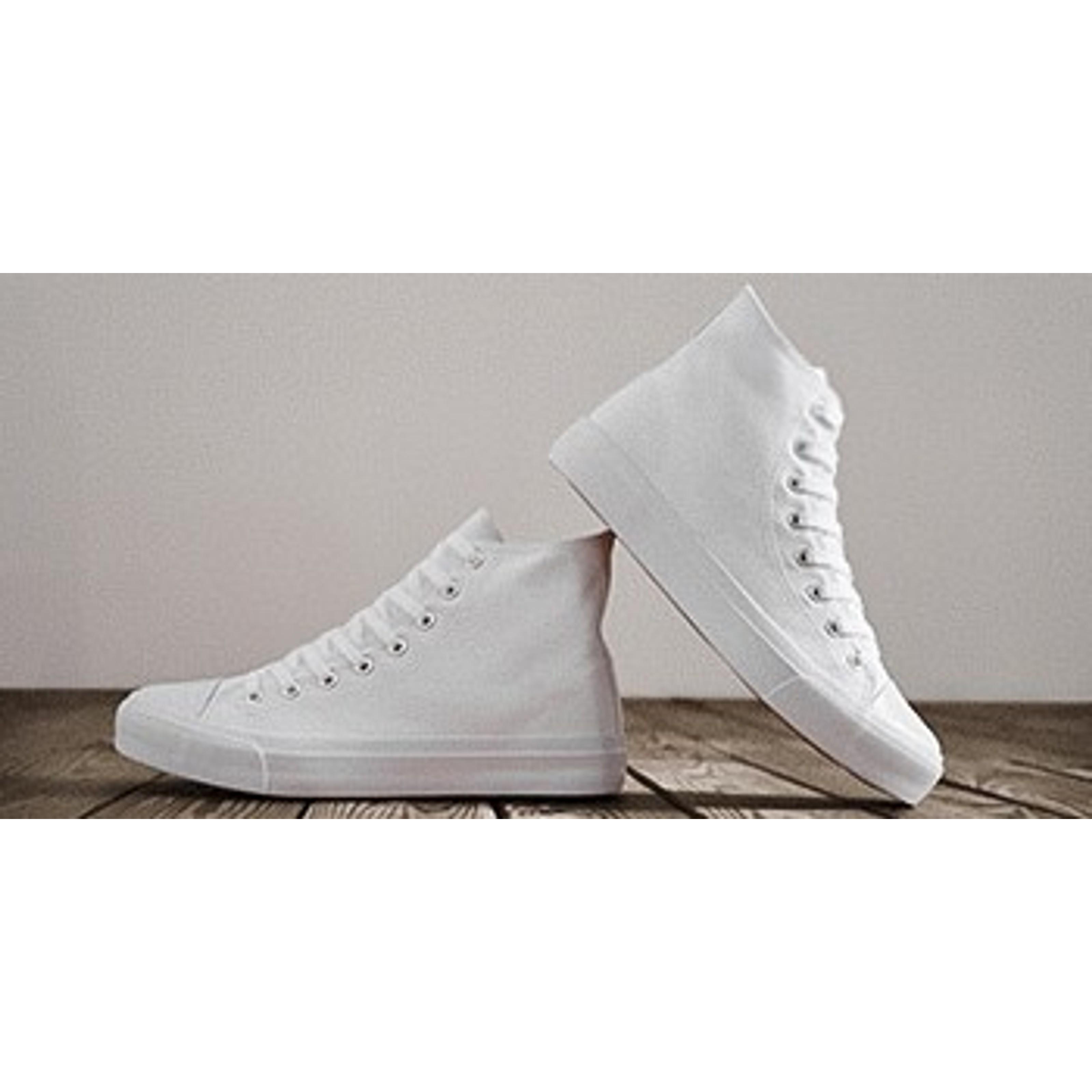 Men's High Top Canvas Sneakers Lace Up Classic Casual Walking Shoes | Breathable canvas upper,non-slip rubber outsole,high-top lace-up,classic casual style,for walking,tennis,travel,sportsGift