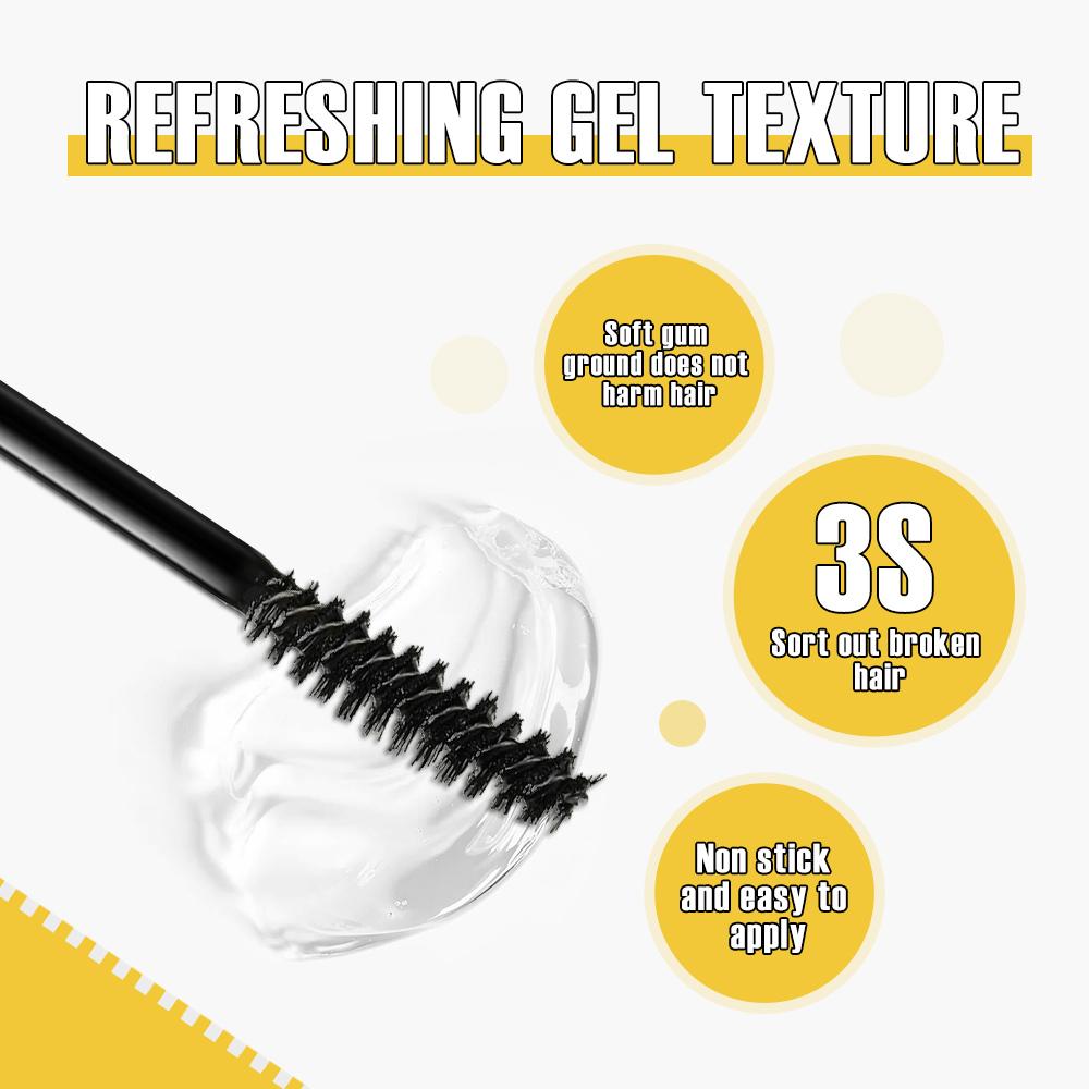 2-In-1 Brow & Edge Gel, Long-Lasting Eyebrow Gel, Natural 3D Smooth Wild Brows, Eyebrow Setting Gel, Makeup Essential