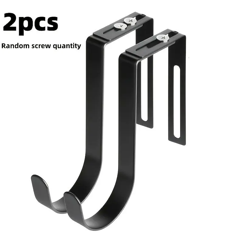 Adjustable Over The Door Hooks, Premium Hooks for Hanging, Heavy Duty Door Coat Hangers And Towel Door Hangers, Cubicle Hook Fits 1 3/8" to 3 1/2" Longer Panels for Wreath