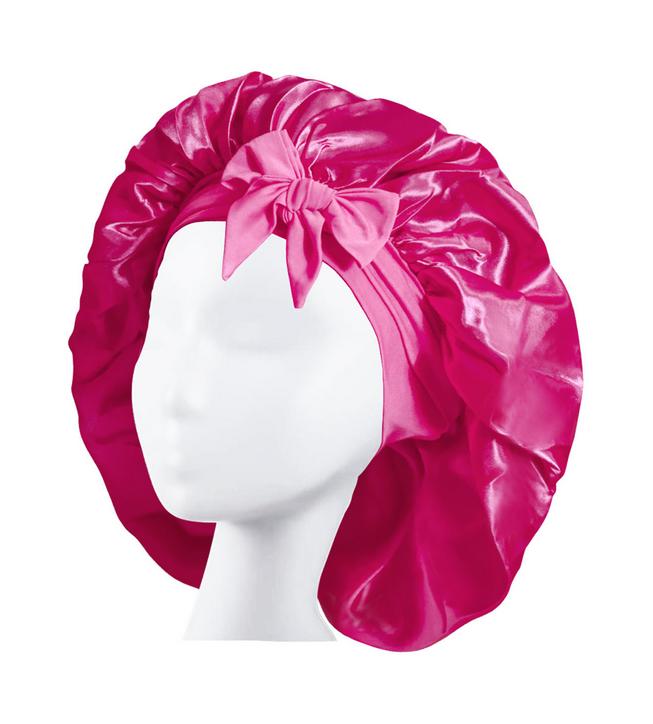 Sunny hair elastic ribbon bowknot imitation silk sleeping cap with wide brim beauty and hair care