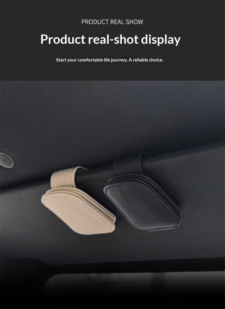 Universal Car Sun Visor Glasses Holder, Automatic Eyewear Stand, Vehicle Interior Accessory, Glasses Storage Rack, Car Organization Tool