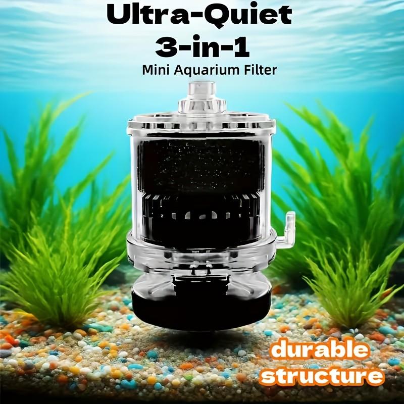 1 Pc Aquarium Compressed Air Sponge Filter for 5-20 Gallon Fish Tanks, Durable Bio Bubble Filter with Transparent Design, Crystal Clear Water, Ideal for Betta Fish, Shrimp and Fry
