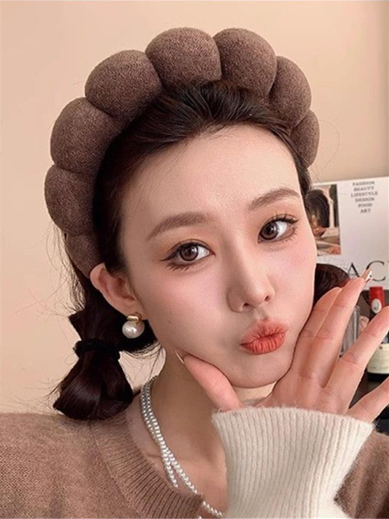Cloud Shaped Sponge Puffy Headband, Fashion Hair Accessories for Women & Girls, Minimalist Headwear Suitable for Thick Hair