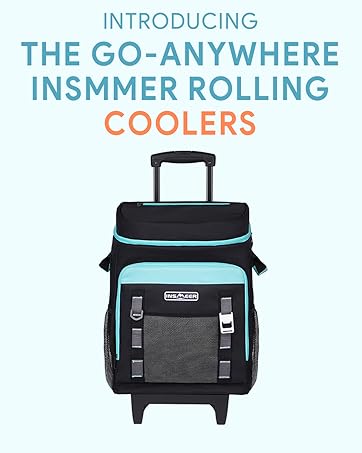 Cooler with Wheels and Handle, 80 Cans/50L Rolling Cooler, Portable Soft Sided Cooler with Wheel, 2-in-1 Collapsible Trolley Cart, Large Coolerbag for Grocery Shopping