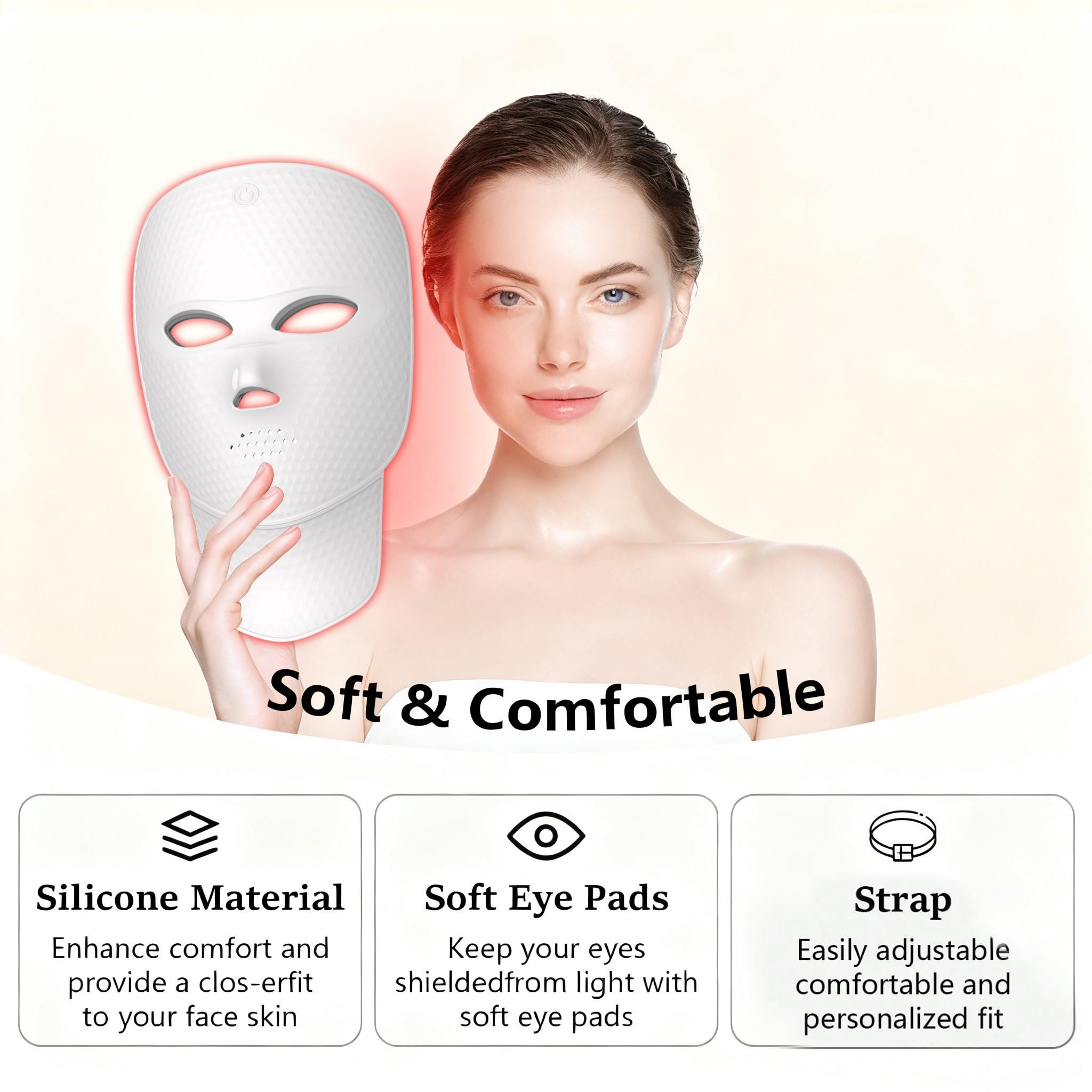 2027 New 7 Color Facial Mask Instrument, Beauty Skincare Face Device, Face Neck Care Tool, Facial Beauty Massagers, Ideal Gift for Valentine's Day & Holidays