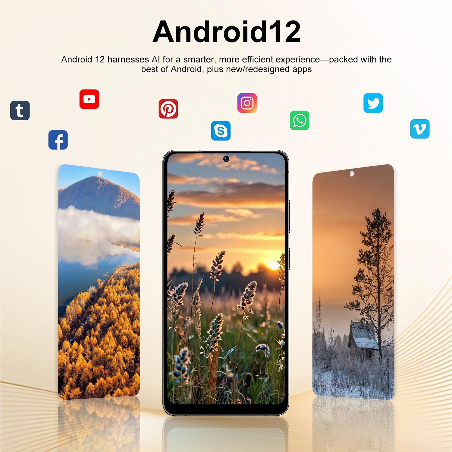 Budget Android Smartphone Ptkesal-26 Ultra, 6.75-Inch HD Display, Dual Sim, 3gb RAM 32GB ROM, 4g Network, 5+13mp Camera, 4100mah Battery