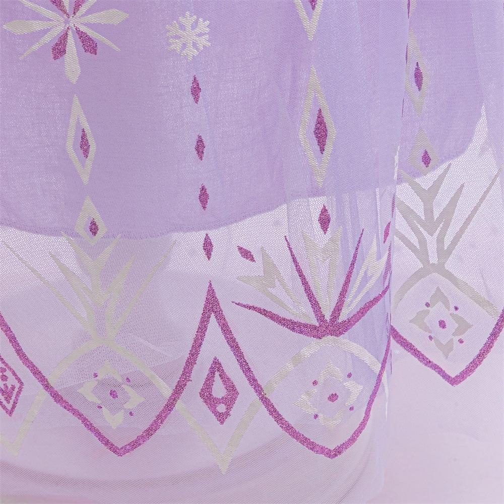 2-10Y Blue with Crown Magic Wand 1751 Cartoon Cosplay Costume Fancy Carnival Tulle Sequin Kids Clothes Princess Girls Ball Gown Children Cocktail Dress