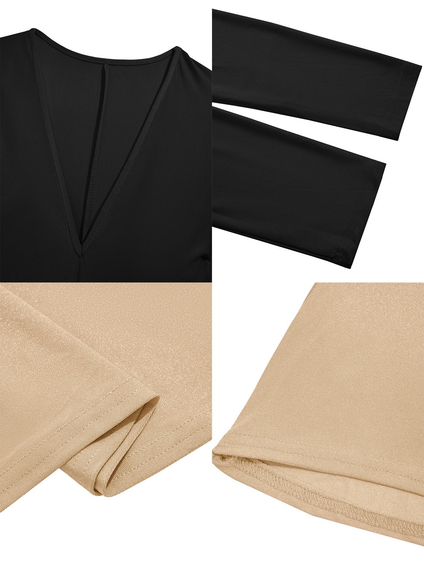 Plus Size Elegant Slim-Fitting Long Sleeve Maxi Dress, High Waist Pleated Ruched Bodycon Dress for All Seasons, Perfect for Valentine's Day and Special Occasions