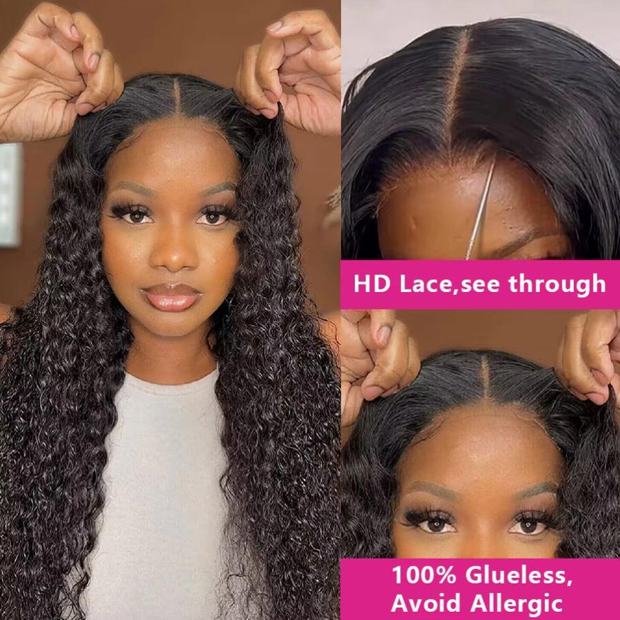 Glueless 5x5 Ready to Wear Deep Wave Lace Clousure Wig Human Hair For Women Pre Plucked 6x4 Curly Brazilian Transparent Lace Front Wigs Glueless 5x5 Ready to Wear Deep Wave Lace Clousure Wig Human Hair For Women Pre Plucked 6x4 Curly Brazilian Transparent Lace Front Wigs