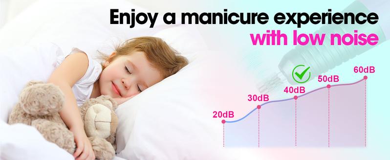 Professional Nail Drill 35000RMP Electric Nail File Nail Filer Electric E Filer for Nails, Nails Drill Kit with Nail Drill Bits and Sanding Bands and for Acrylic Nail Gel Nail Manicure Pedicure