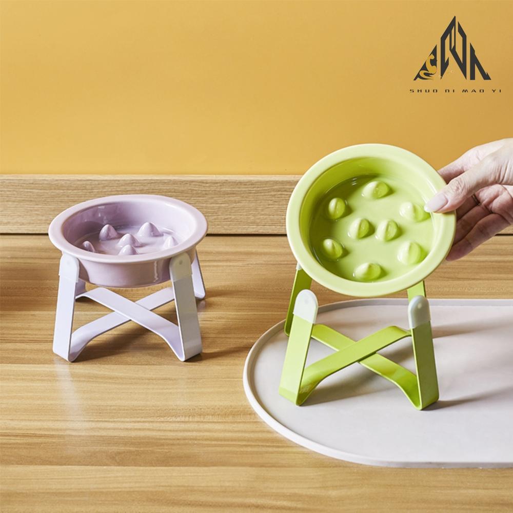 Slow Feed Ceramic Dog Pet Slow Feeder, Cervical Spine Protection, Anti-Choking Cat Bowl, Dog Food Bowl, Cat Food Bowl, Elevated Slow Feeder, Slow Feeder Bowls