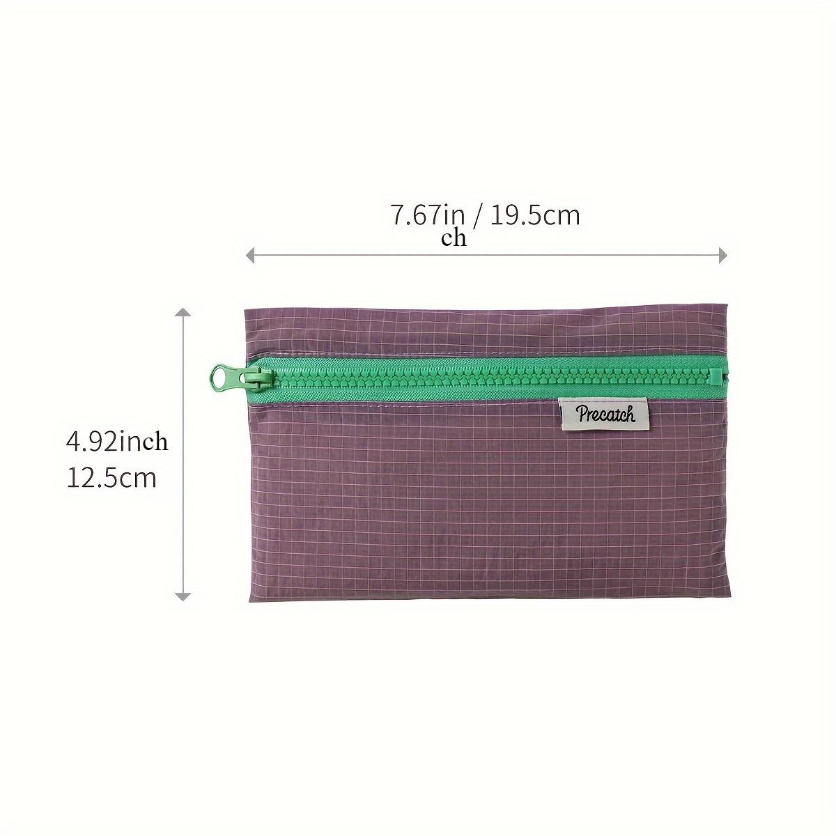 Nylon Zipper Pouch Organizer, 1 Count Portable Lightweight Storage Bag for Organizing Pens, Jewelry, Coins, and Small Accessories, Simple Stylish Easy-to-carry Design for Daily Use
