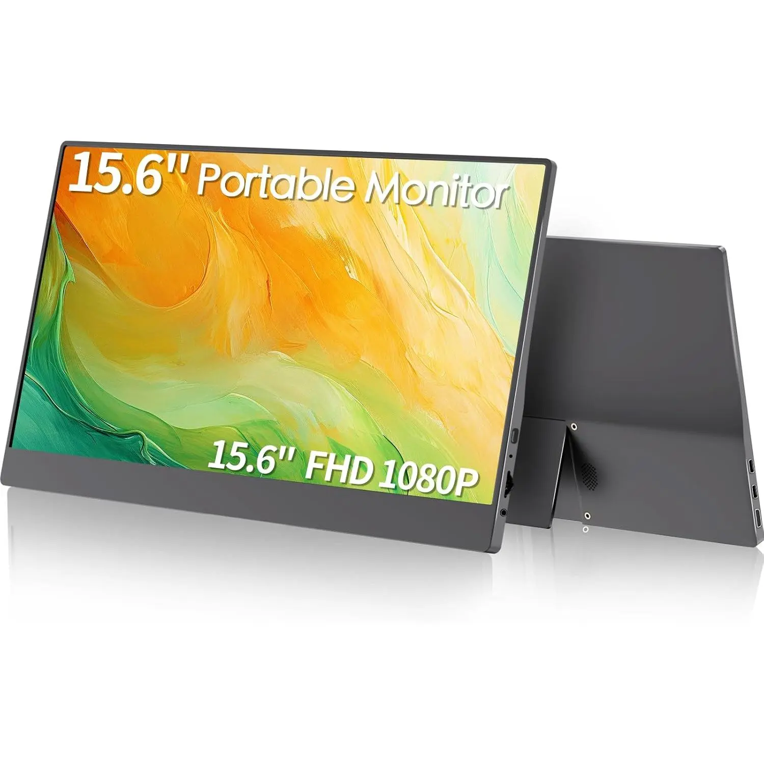 15.6” Portable  FHD 1080p IPS 60hz Plug & Play,