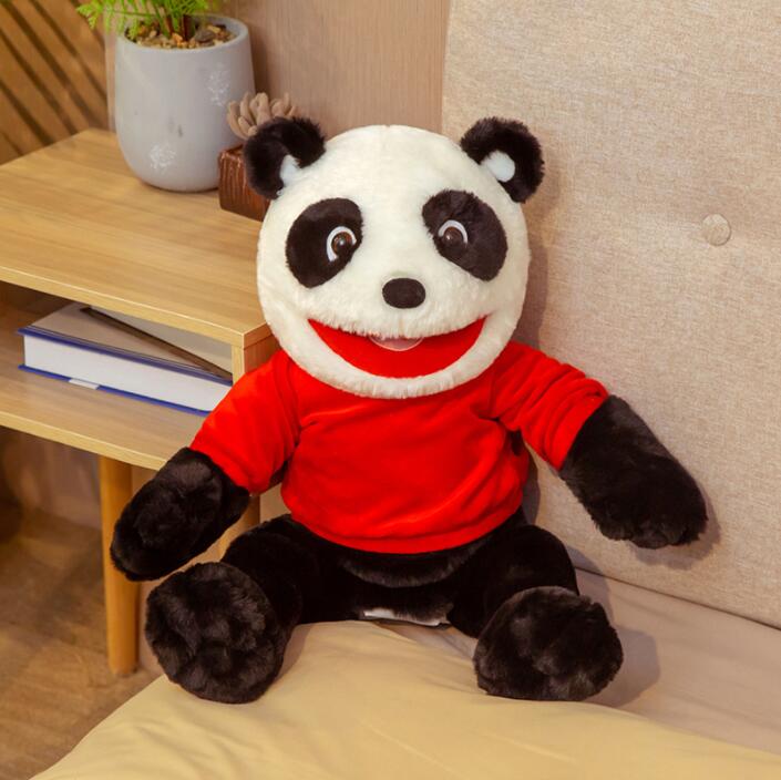 Scary Slappy Animal Hand Puppets - Dinosaur, Panda Plush Toys, Unisex Collectibles for Children's Theater Props, Kids' Gifts