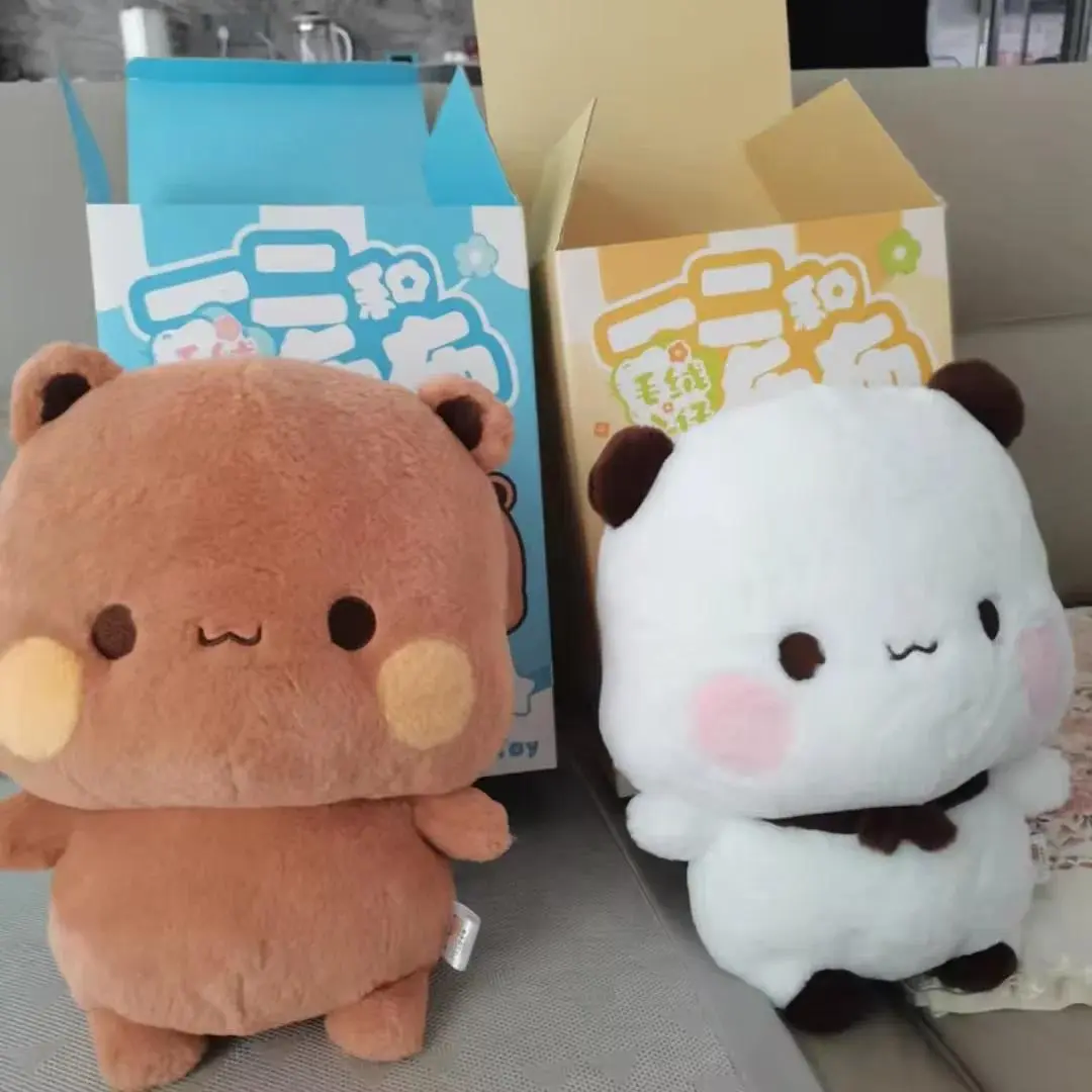 2026 New Panda Bubu And Yier 35CM Plush Dolls Official Original Cute Soft Cartoon Bubu And Dudu Pillow Cushion Toy Birthday Gift
