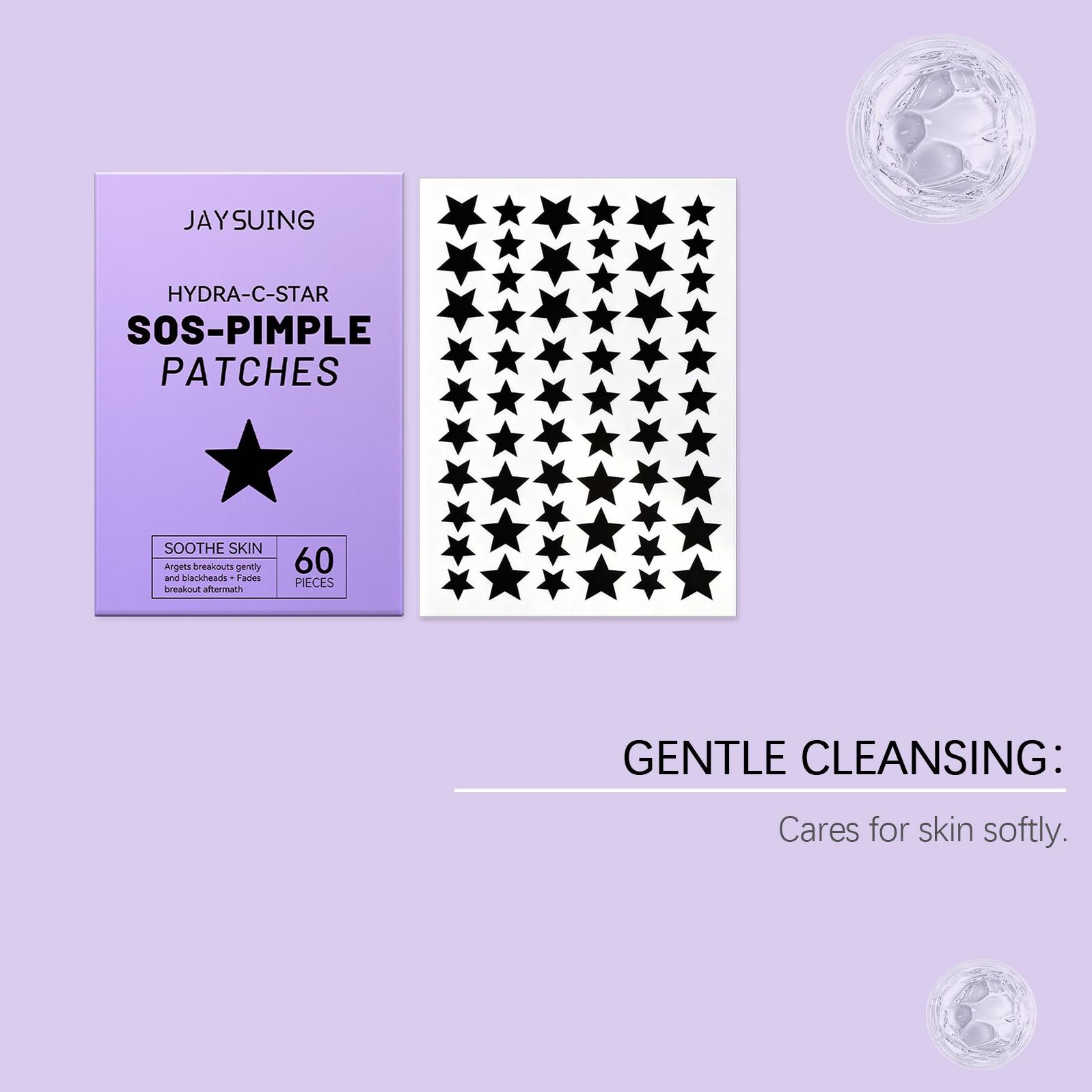Jaysuing Star Acne Patch | Cute Star Design Covers Acne & Gentle Care for Blemish Skin