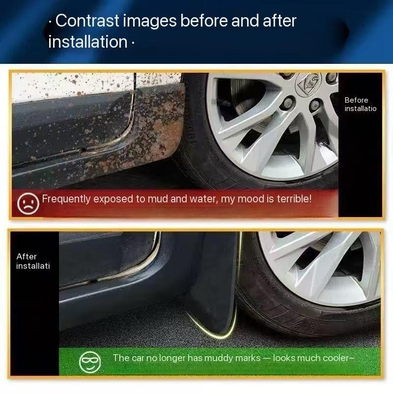 Solid Source Beijing Hyundai Veloster Mudguard, Easy Installation, Corrosion Resistant, Waterproof, Flexible, Protects Car Paint