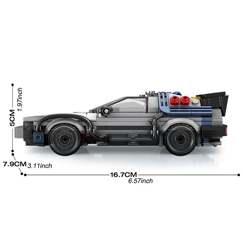 1:24  Sci-Fi Classic Movie Racing Car MOC Building Blocks Sets Time Machine Sport Cars Toys Back Future Model Bricks Vehicle Festival Gifts Collectible Toys Room Ornament