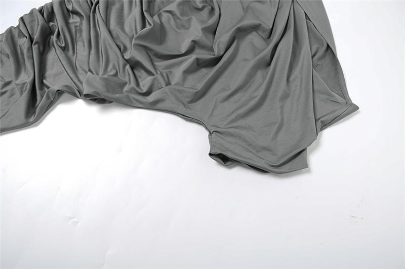 DOUCIU Spring And Autumn Intellectual Elegant Simple Casual Street Photography Look Women'S Thin Solid Color Half-Sleeved Top And Skirt Two-Piece Set, Summer