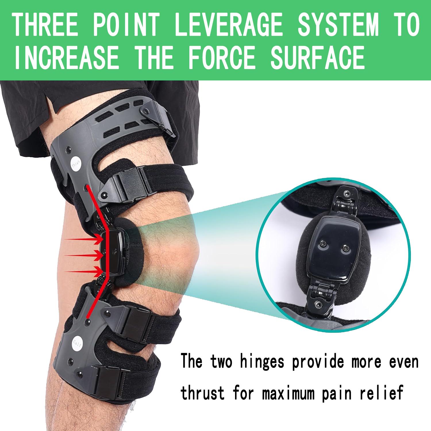 OA Unloader Knee Brace for Men and Women - Breathable, Adjustable Joint Stabilizer with Lightweight Walking Support (Knee Supports Category)