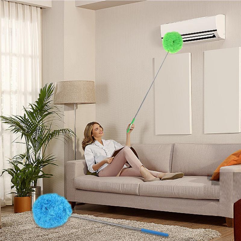 Ceiling Fan & Household Dust Buster: Detachable Microfiber Duster with Washable Feature, Ideal for Summer and Fall Cleaning tool, a Decoration-worthy Housekeeping Essential, Extension Pole Ceiling Fan Duster